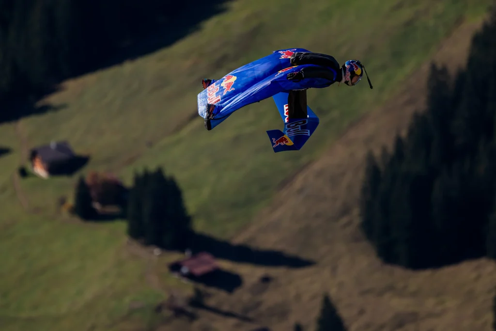 Wingsuit Foil Record Flight In Switzerland